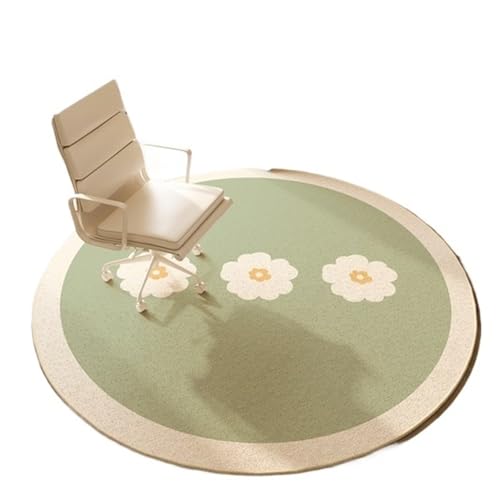 Bürostuhl Unterlage Runder Lern-Computerzimmer-Teppich, einfache Teppiche for Schlafzimmer, weich und leicht zu reinigen, Arbeitszimmer-Teppich, großflächige Teppiche for Wohnzimmer(B,140x140cm) von IKFGTJRE