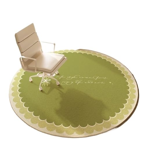 Bürostuhl Unterlage Runder Lern-Computerzimmer-Teppich, einfache Teppiche for Schlafzimmer, weich und leicht zu reinigen, Arbeitszimmer-Teppich, großflächige Teppiche for Wohnzimmer(G,80x80cm) von IKFGTJRE