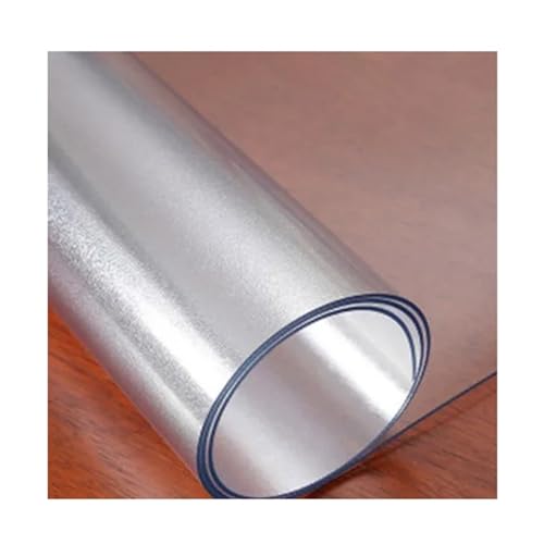 Bürostuhl Unterlage Transparenter Teppich, Holzboden-Schutzpolster, Computer-Pad, rundes Polster, Schutzpolster, PVC-Bodenmatte, rechteckiger Teppichstuhl(Matte,90X160CM) von IKFGTJRE