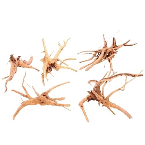 IKFGTJRE Aquarium Treibholz Aquarium Dekoration Holz Kleine Lebensraum Wurzeln Treibholz Landschaft Dekorative Ornamente Aquarium Landschaft Baum Wurzeln(25-30CM) von IKFGTJRE