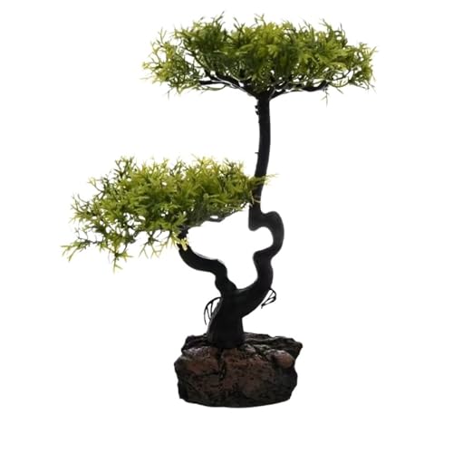 IKFGTJRE Aquarium Treibholz Aquarium-Landschaftsgestaltung mit Moosbäumen, künstlichen Bäumen, Treibholz-Wasserpflanzen, Lazy Landscaping, Aquarium-Dekorationen(H25cm 310g) von IKFGTJRE