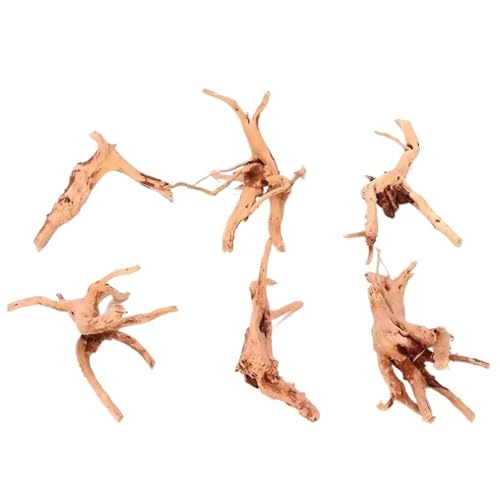 IKFGTJRE Aquarium Treibholz Treibholz Kuckuckswurzeln Totholz Baumstamm Mikrolandschaft Reptil Zylinder Aquarium Ornament Aquarium Dekor(5-10cm(3PCs)) von IKFGTJRE