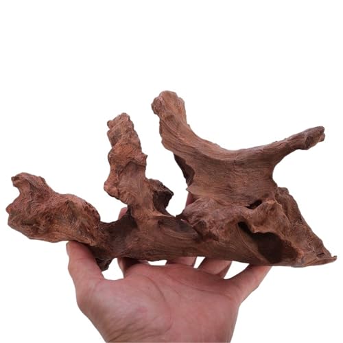 IKFGTJRE Aquarium Treibholz Treibholz Schildkröte Hideout Tank Dekoration Lila Sapling Baum Wurzel Ornament Aquarium Landschaft Decora(25-30cm1 Piece) von IKFGTJRE