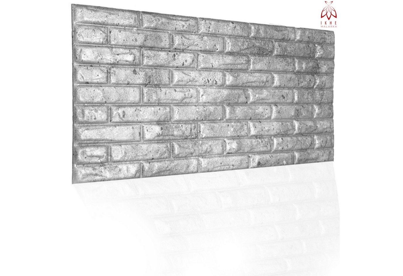 IKHEMalarka 3D Wandpaneel 4,10,16 Quadratmeter Polystyrol Deckenpaneele XL Brick, BxL: 50,00x100,00 cm, 0,50 qm, (20-tlg) Ziegeloptik Steinoptik Backstein Wandpaneele von IKHEMalarka