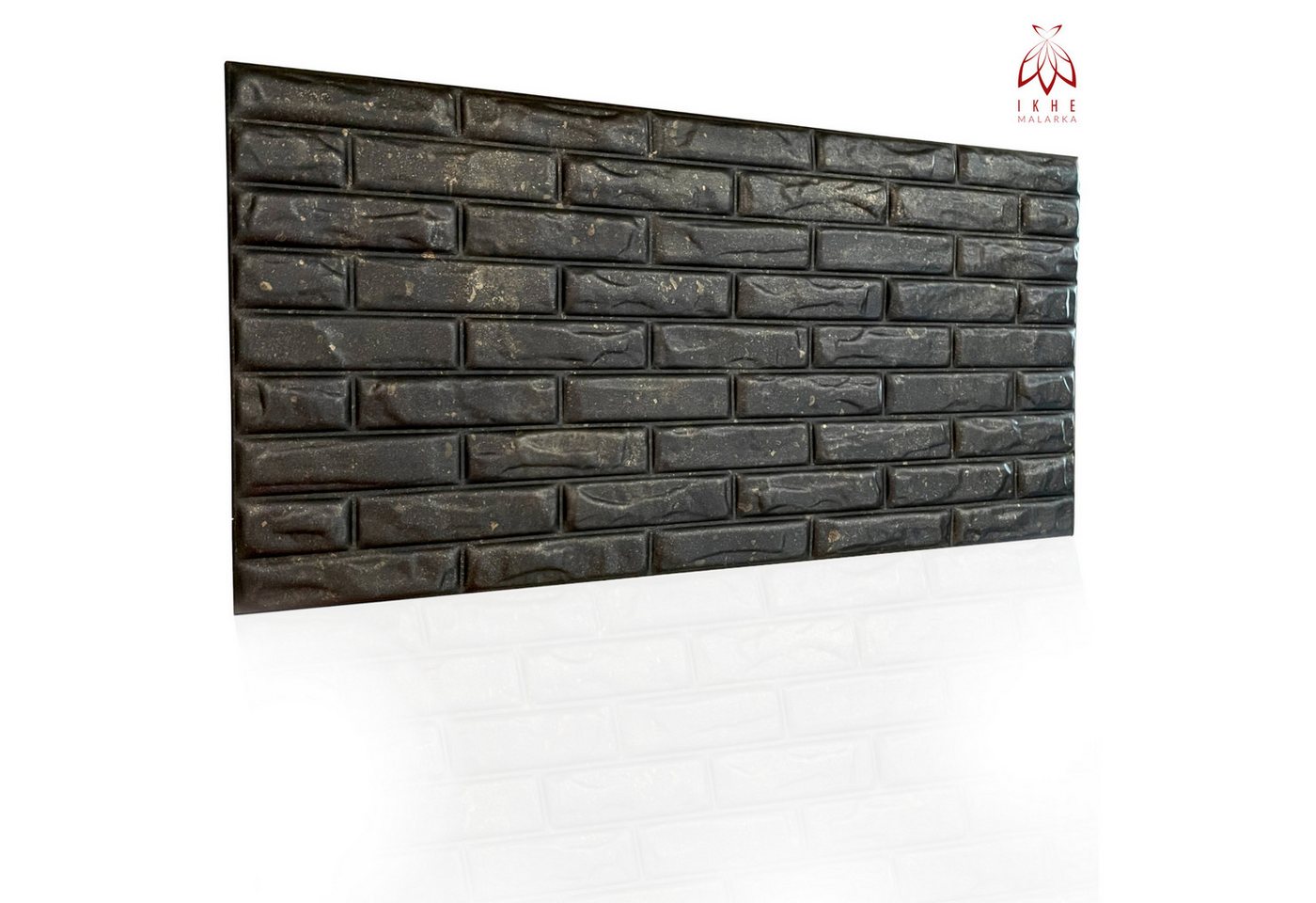 IKHEMalarka 3D Wandpaneel 4,10,16 Quadratmeter Polystyrol Deckenpaneele XL Brick, BxL: 50,00x100,00 cm, 0,50 qm, (32-tlg) Ziegeloptik Steinoptik Backstein Wandpaneele von IKHEMalarka