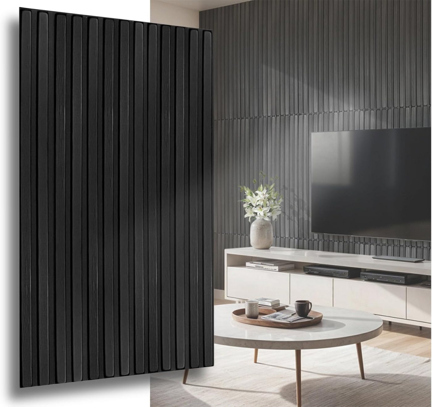IKHEMalarka 3D Wandpaneel Betonoptik Marmor Ziegel aus Polystyrol Styropor XPS, BxL: 50,00x100,00 cm, 0,50 qm, (1 Stück, 0,5m) Deckenpaneelen - 3mm dick - 100x50cm von IKHEMalarka