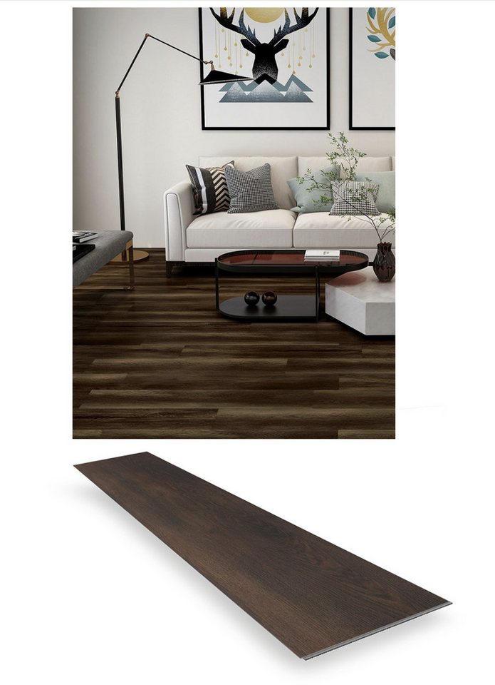 IKHEMalarka Vinylboden – 4,5 mm – Loc-Click – 2,782 m² – Premium, Integrierte Trittschalldämmung – reduziert Geräusche erhöht den Wohnkomfort, Loc-Click-System für DIY und Renovierung von IKHEMalarka