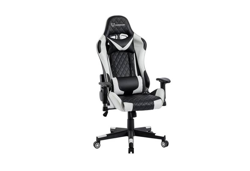 IKIDO Gaming-Stuhl Ergonomischer Spielestuhl (Professioneller Gamingstuhl), Verstellbare Rückenlehne, Ergonomischer Rahmen, Stoßdämpfendes Kissen von IKIDO