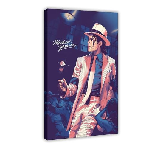 IKNBQIZH Michael Jackson Wandkunst-Poster, Leinwand-Poster, Schlafzimmerdekoration, Landschaft, Büro, Raumdekoration, Geschenk, 20 x 30 cm, Schwarz / Weiß IKNBQIZH Michael Jackson Wandkunst-Poster, Leinwand-Poster, Schlafzimmerdekoration, Landschaft, Büro, Raumdekoration, Geschenk, 20 x 30 cm, Schwarz / Weiß von IKNBQIZH
