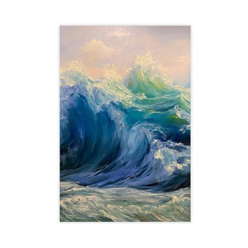 IKNBQIZH Ölgemälde, Wandkunst-Poster, Leinwand-Poster, Wandkunst, Dekordruck, Bild Gemälde für Wohnzimmer, Schlafzimmer, Dekoration, 30 x 45 cm IKNBQIZH Ölgemälde, Wandkunst-Poster, Leinwand-Poster, Wandkunst, Dekordruck, Bild Gemälde für Wohnzimmer, Schlafzimmer, Dekoration, 30 x 45 cm von IKNBQIZH