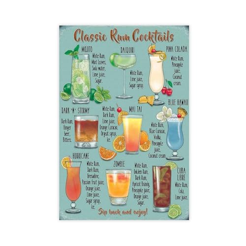IKNBQIZH Poster "Classic Run Cocktails", Leinwand, Poster, Schlafzimmer, Dekoration, Landschaft, Büro, Raumdekoration, Geschenk, 30 x 45 cm IKNBQIZH Poster "Classic Run Cocktails", Leinwand, Poster, Schlafzimmer, Dekoration, Landschaft, Büro, Raumdekoration, Geschenk, 30 x 45 cm von IKNBQIZH