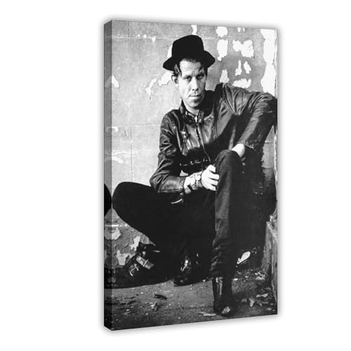 IKNBQIZH Poster "Schauspieler Tom Waits" (11), Leinwandposter, Wandkunst, Dekordruck, Bild Gemälde für Wohnzimmer, Schlafzimmer, Dekoration, 60 x 90 cm von IKNBQIZH