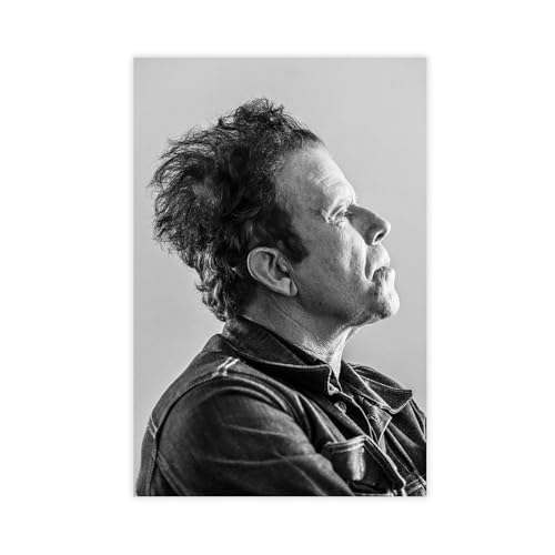 IKNBQIZH Poster "Schauspieler Tom Waits" (21) auf Leinwand, Wandkunst, Dekordruck, Bild Gemälde für Wohnzimmer, Schlafzimmer, Dekoration, 30 x 45 cm von IKNBQIZH