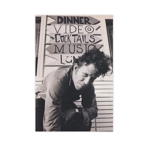 IKNBQIZH Poster "Schauspieler Tom Waits" (22) auf Leinwand, Wandkunst, Dekordruck, Bild Gemälde für Wohnzimmer, Schlafzimmer, Dekoration, 20 x 30 cm von IKNBQIZH