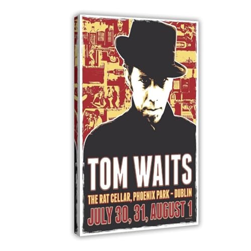 IKNBQIZH Poster "Schauspieler Tom Waits" (28) auf Leinwand, Wandkunst, Dekordruck, Bild Gemälde für Wohnzimmer, Schlafzimmer, Dekoration, 30 x 45 cm von IKNBQIZH