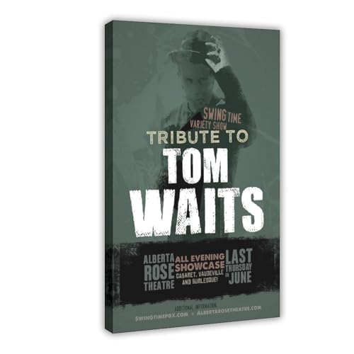 IKNBQIZH Poster "Schauspieler Tom Waits" (3), Leinwandposter, Schlafzimmer, Dekoration, Landschaft, Büro, Raumdekoration, Geschenk, 40 x 60 cm von IKNBQIZH