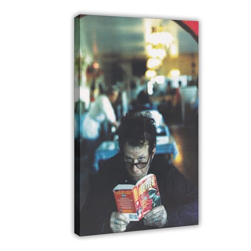 IKNBQIZH Poster "Schauspieler Tom Waits" (6), Leinwandposter, Wandkunst, Dekordruck, Bild Gemälde für Wohnzimmer, Schlafzimmer, Dekoration, 30 x 45 cm von IKNBQIZH