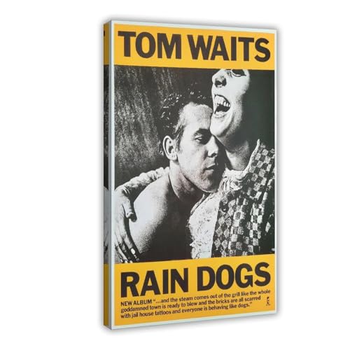 IKNBQIZH Poster "Schauspieler Tom Waits" (7), Leinwandposter, Wandkunst, Dekordruck, Bild Gemälde für Wohnzimmer, Schlafzimmer, Dekoration, 30 x 45 cm von IKNBQIZH