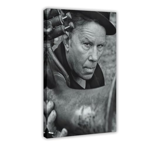 IKNBQIZH Poster "Schauspieler Tom Waits" (9), Leinwandposter, Wandkunst, Dekordruck, Bild Gemälde für Wohnzimmer, Schlafzimmer, Dekoration, 30 x 45 cm von IKNBQIZH