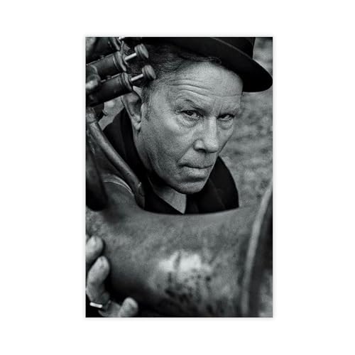 IKNBQIZH Poster "Schauspieler Tom Waits" (9), Leinwandposter, Wandkunst, Dekordruck, Bild Gemälde für Wohnzimmer, Schlafzimmer, Dekoration, 40 x 60 cm von IKNBQIZH