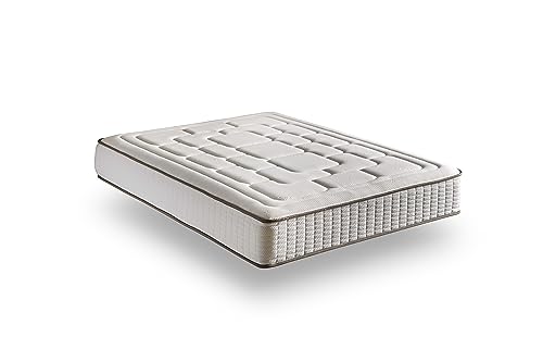 IKON SLEEP Spring Deluxe Taschenfederkernmatratze, Memory-Schaum Taschenfedern Stretch-Kaschmir Gesteppte Faser Todotherm Supersoft, bunt, 80 x 180 cm von IKON SLEEP