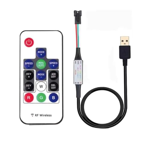 14KEY 17KEY 21KEY Vollfarb-Pixel-Controller DC5V USB RGB IC-Controller 1024 Chip geeignet for WS2811 WS2812 6812 1903 LED-Lichtleiste(1P) von IKPGBZXM