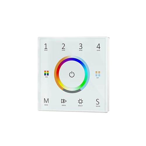 1PCS 5CH 512 & RDM decoder DC12V 24V 48V 20,5 A RGBCW LED-controller digital display konstante spannung RGB + CCT LED licht streifen(T15 W Remote) von IKPGBZXM