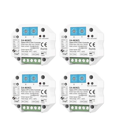 1PCS DALI Konverter Dimmen Controller DIM CCT RGB RGBW RGB + CCT Streifen 4 Zonen remote Leben(4xDA-M(WZ)) von IKPGBZXM
