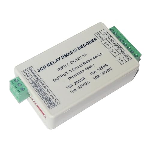 3CH DMX512 LED-Controller 3 Kanal DMX 512 Relaisausgang Decoderschalter DC12V 10A*3CH Relaisdimmer 3CH DMX512 LED-Controller 3 Kanal DMX 512 Relaisausgang Decoderschalter DC12V 10A*3CH Relaisdimmer von IKPGBZXM
