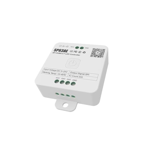 5V 12V 24V Bluetooth LED PWM SPI Controller for Pixel WS2812B WS2811 COB 5050 RGB RGBW CCT Licht Bar Fernbedienung(With RB Remote,SP63AE) von IKPGBZXM
