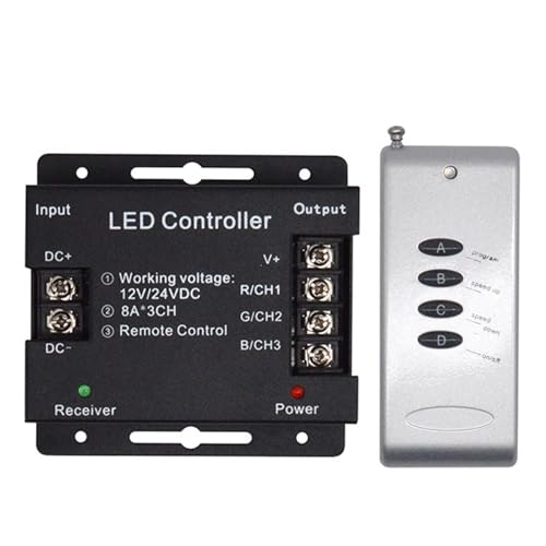 DC12–24 V Eisengehäuse, 4/6/8 Tasten, LED-RGB-Farbregler, kabellose Strahlungslampe mit Dimmer(4-Key RGB) von IKPGBZXM