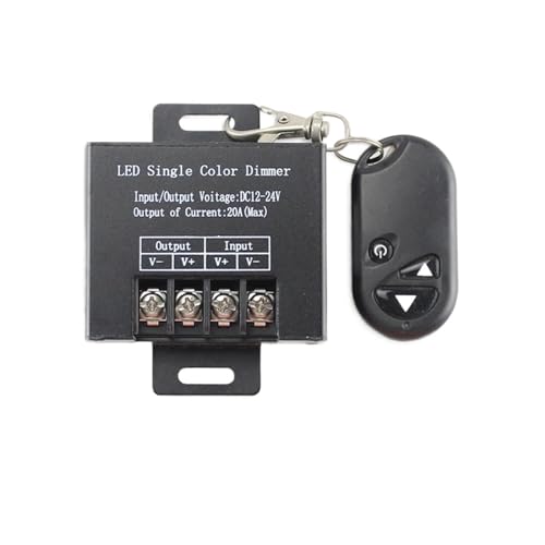 DC12-24V 3-Tasten-20A-30A-LED-Dimmer-Funkfernbedienungsschalter-Controller for einfarbige LED-Leuchten(20A) von IKPGBZXM