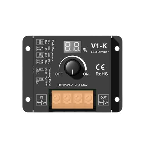 DC12-24V V1-K Konstantspannung Einkanal intelligente rotierende LED stufenlose Dimmsteuerung Anzeige monochromatisches Licht von IKPGBZXM