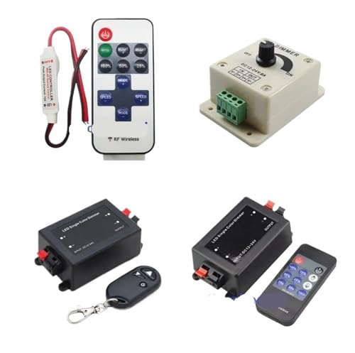 DC12-24V monochromer RF-LED-Lichtstreifen mit kabelloser Dimm-Fernbedienung 5050 3528(10Keys RF controller) von IKPGBZXM