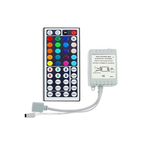 DC12V 24-Tasten-44-Tasten-Controller-Farb-RGB-Licht mit Infrarot-Fernbedienungsschalter, geeignet for 2835 3528 5050 SMD(44key IR Controller) von IKPGBZXM