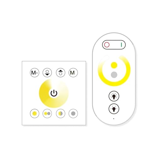 DC12V-24V Einzelfarbtemperatur RGB/RGBW 86 Wand-Touchscreen-Controller LED-Lichtleiste Glas-Dimmer-Controller 4A*3CH(CCT CW -W) von IKPGBZXM