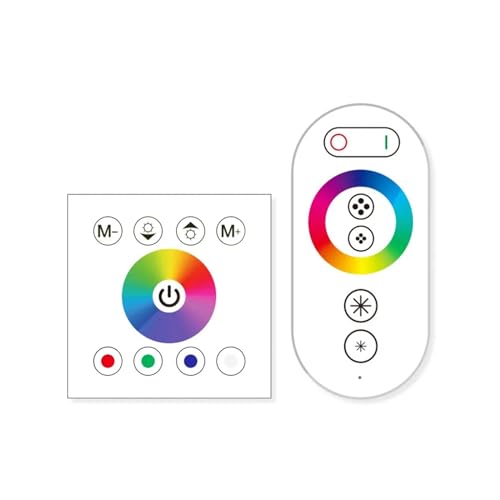 DC12V-24V Einzelfarbtemperatur RGB/RGBW 86 Wand-Touchscreen-Controller LED-Lichtleiste Glas-Dimmer-Controller 4A*3CH(RGBW -W-01) von IKPGBZXM
