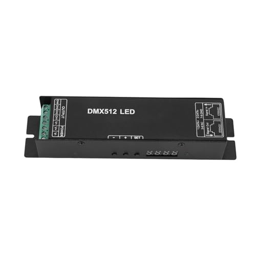 Dmx 512 Digitalanzeige-Decoder, Dimmtreiber Dmx512-Controller, geeignet for LED-Rgbw-Band-Lichtstreifen, Rj45-Anschluss, DC12–24 V, 20 A (4 C). von IKPGBZXM