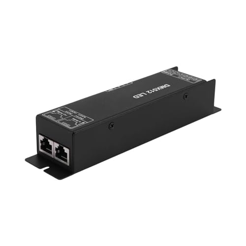 Dmx 512 Digitalanzeige-Decoder, Dimmtreiber Dmx512-Controller, geeignet for LED-Rgbw-Band-Lichtstreifen, Rj45-Anschluss, DC12–24 V, 20 A (4 C). von IKPGBZXM
