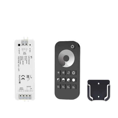 LED-Dimmer 12 V 24 V 36 V 5 V Zone 1 bis 8 2,4 G kabelloser Touch-Fernbedienungs-Dimmerschalter for einfarbige LED-Lichtleisten(V1and RT1 Kit) von IKPGBZXM