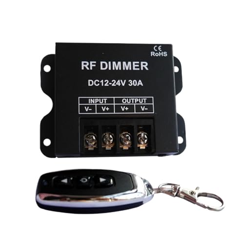 Mini-3-Tasten-Einzeldimm-Controller, geeignet for 5050 3528 3014 2835 LED-Streifenlichter 12 V und 24 V(3 Key 30A) von IKPGBZXM