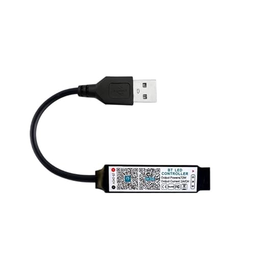 Mini-RGB-Bluetooth-kompatibler Controller, LED-Lichtleisten-Controller, RGB-Lichtleiste, intelligente APP-Steuerung, DC 5 V, 12 V, 24 V(USB 5V) von IKPGBZXM