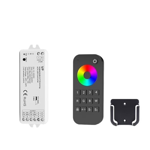 RGB RGBW Controller 12V 24V 15A 4 in 1 RGB RGBW LED Licht Streifen Controller PWM 2,4G Touch Fernbedienung(VP and RT9 Set-4Zone) von IKPGBZXM