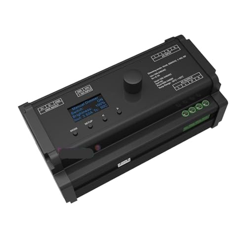 SK1 OLED-Knopfdimmung AC bidirektionaler Thyristor-Dimmer DMX 512-Decoder RF/1-10V-Steuerung 1CH*6A 110V-220V AC RDM einfarbiger LED-Beleuchtungscontroller von IKPGBZXM