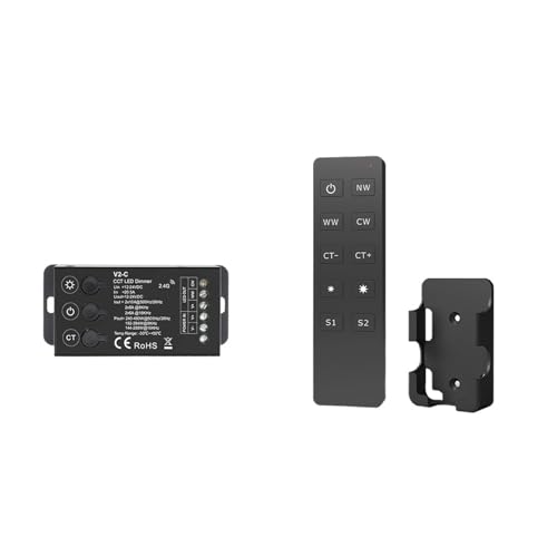 V2-C CCT LED Controller 12V 24V 2CH Dual Weiß 5050 2835 COB LED Licht Streifen 2,4G 12 24 Volt Dimmen Controller(V2-C and R2) von IKPGBZXM