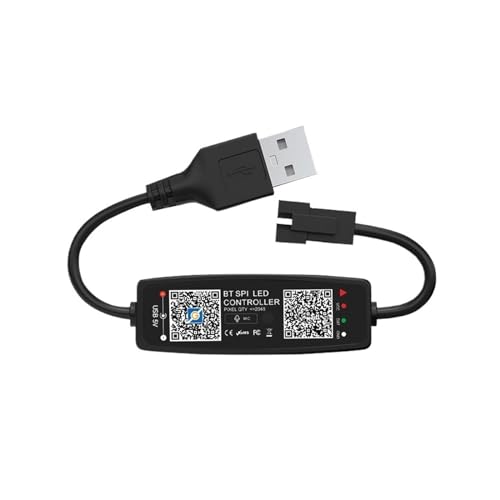 WS2812B Controller Bluetooth Musik Steuerung Pixel LED Lichtleiste SK6812 WS2811 WS2812 Bandlicht USB 5V Fernbedienung(USB no Remote) von IKPGBZXM