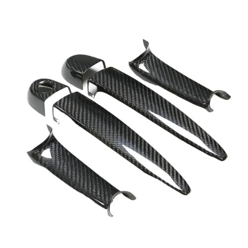 IKQSVKQR 2-türige Echtkohlefaser, kompatibel für BMW 3er E90 E92 E93 F30 F35 GT F34 2005–2023, Auto-Außentürgriffabdeckungen, Schutz(Left) von IKQSVKQR