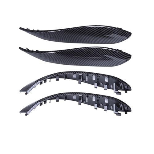 IKQSVKQR Auto-Innentürgriffabdeckung, Dekoration, kompatibel mit BMW F30 F80 F31 F32 F33 F34 F35 F36 3 4 3gt Serie 2012–2018, Griffabdeckung(4 Pcs Carbon Look) von IKQSVKQR