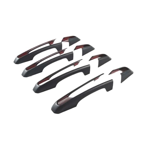 IKQSVKQR Autoteile Türgriff-Dekorationsabdeckung Verkleidung ABS Chrom Kompatibel für Land Rover Discovery Sport/4 5 LR5 LR4 Range Rover Sport Evoque Vogue(Bright black) von IKQSVKQR