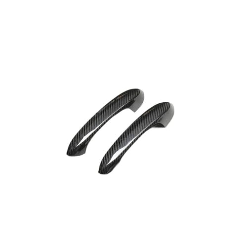 IKQSVKQR Echte trockene Kohlefaser-Autotürgriffabdeckungsverkleidung, kompatibel für BMW 5er G30 G38 520d 530d M550d 530i 525i 540i 2018 2019 2020(2 doors) von IKQSVKQR